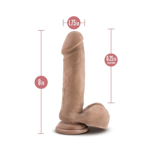 Dildo Posable de Densidad Dual Au Naturel de 8 Pulgadas