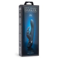 Fifty Shades Darker Oh My Rechargeable Silicone Rabbit Vibrator Slate Blue