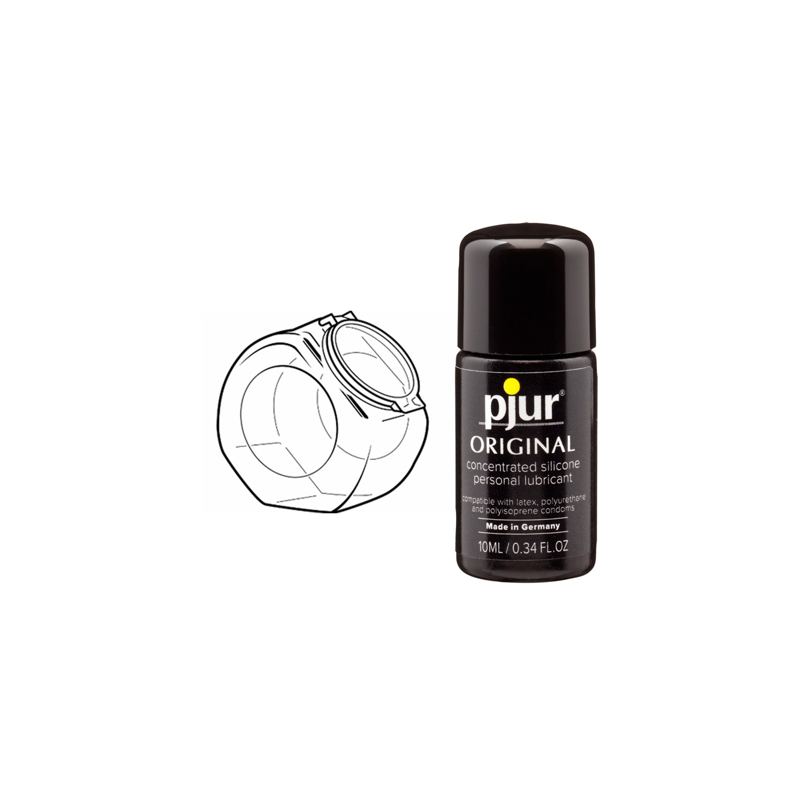 Lubricante de Silicona Pjur Original Display Clambowl 50pk