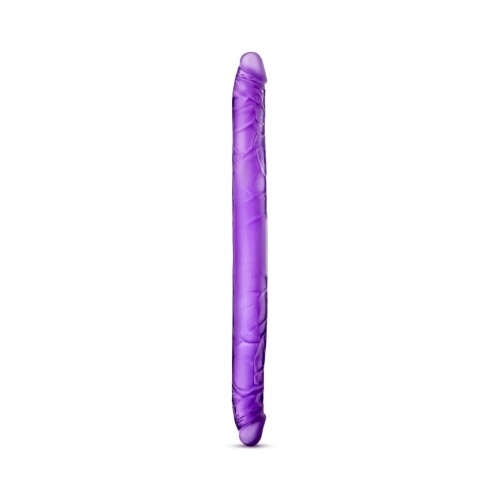 B Yours 16 in. Double Dildo Purple - Double Pleasure