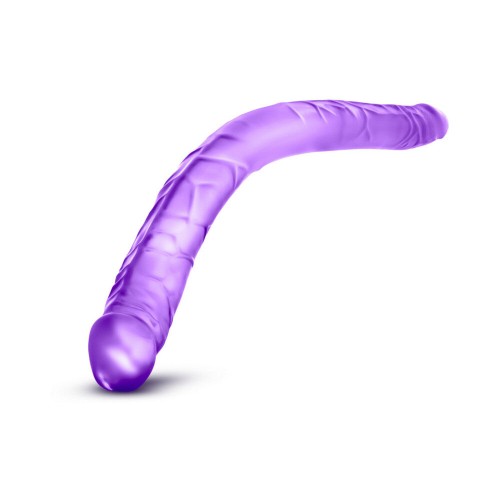 B Yours 16 in. Double Dildo Purple - Double Pleasure