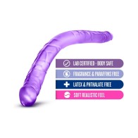 B Yours 16 in. Double Dildo Purple - Double Pleasure