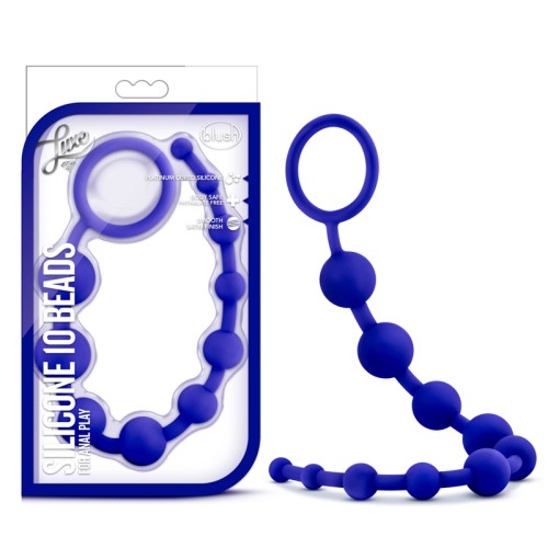 Luxe Silicone 10 Beads - Safe Anal Play