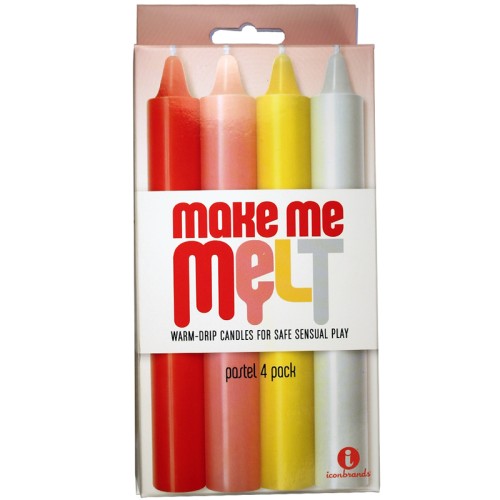 The 9's Make Me Melt Sensual Warm-Drip Candles 4 Pack