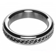 M2M Chrome Chain Design C-Ring 1.75 inches