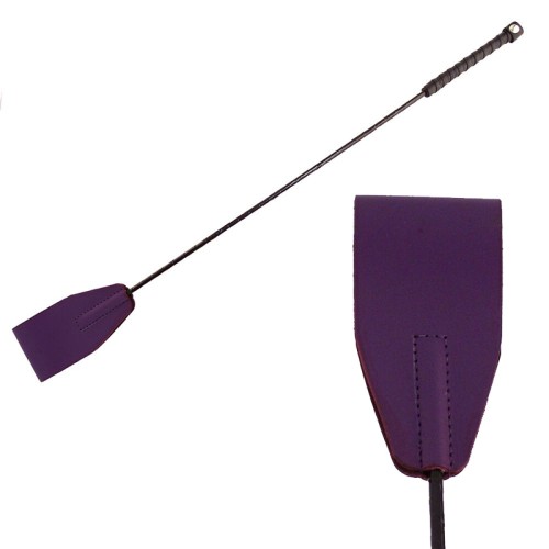 Rouge Leather Riding Crop Purple