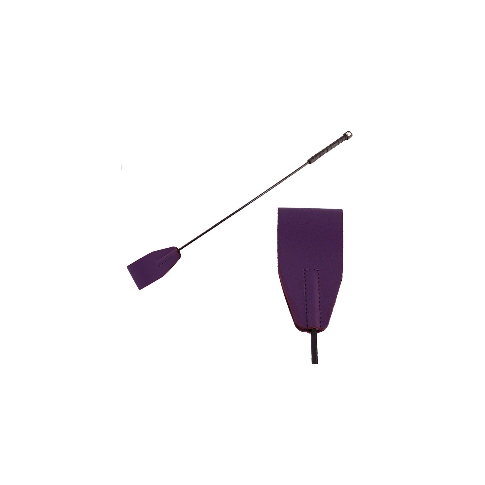 Rouge Leather Riding Crop Purple