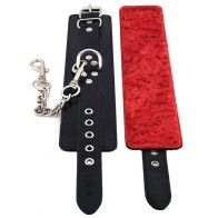 Rouge Fur Wrist Cuffs - Elegant BDSM Accessory