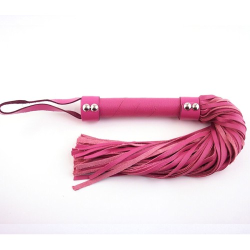 Flogger de Cuero Estilo H Rouge Rosa