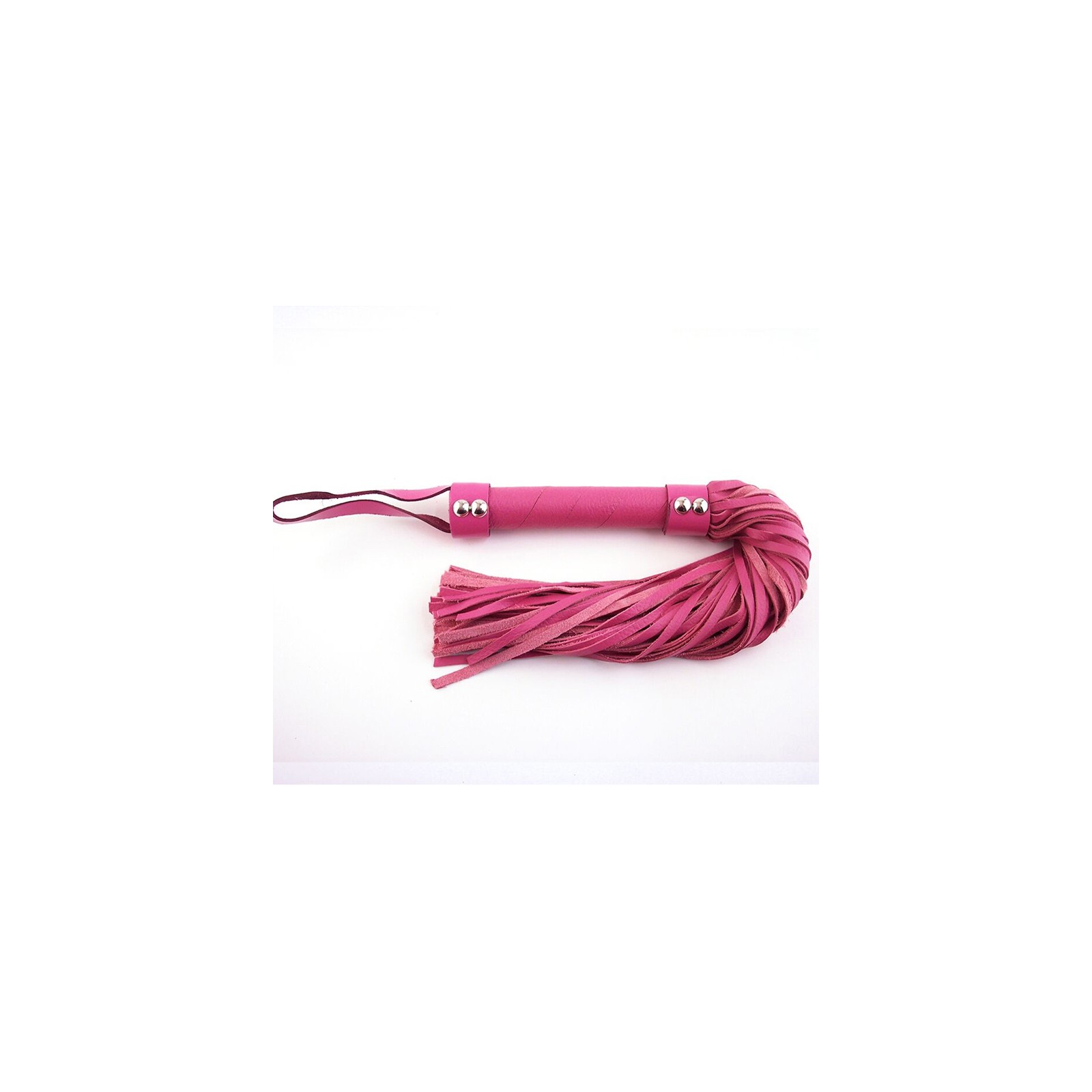 Flogger de Cuero Estilo H Rouge Rosa