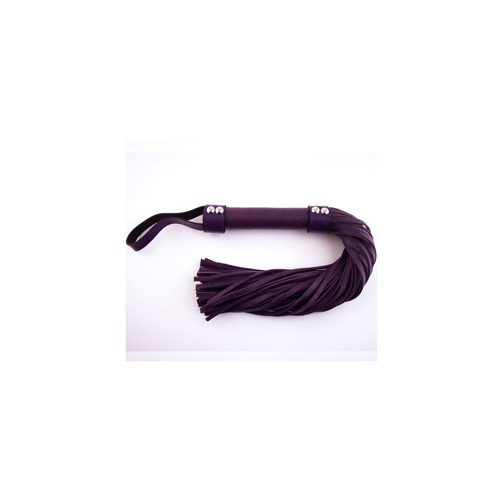 Purple H-Style Leather Flogger for Thrilling Sensations