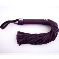 Flogger de Cuero H-Style Púrpura para Sensaciones Emocionantes