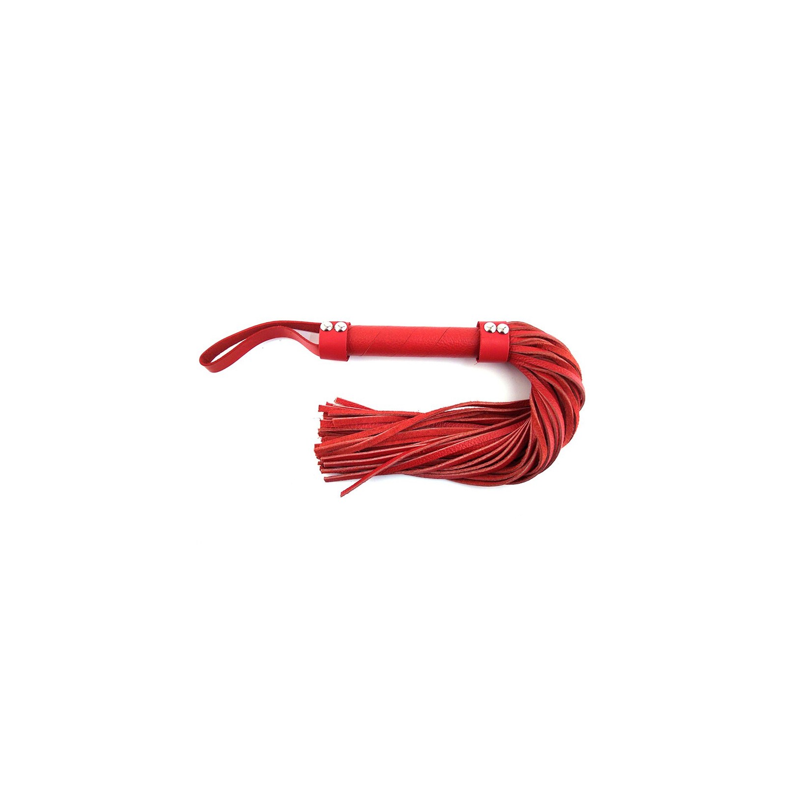 Flogger de Cuero Rouge H-Style Rojo - Placer Sensacional