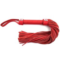 Rouge H-Style Leather Flogger Red - Sensational Pleasure