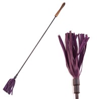 Rouge Riding Crop Wooden Handle Purple