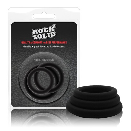 Rock Solid Black Gasket Silicone 3pc Set