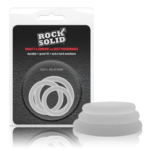 Juego de Anillos de Silicona Rock Solid para Placer Mejorado