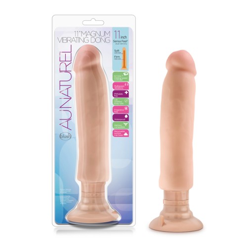 Au Naturel 11 in. Magnum Vibrating Dong