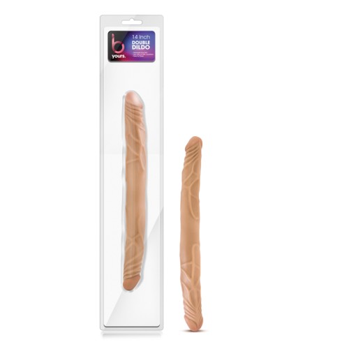 Dildo Doble B Yours de 14 Pulgadas Color Tan