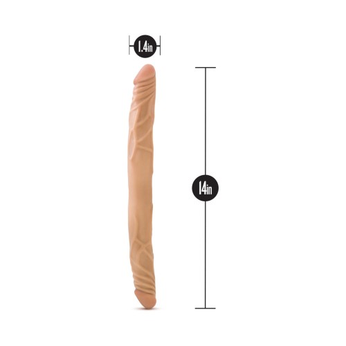 B Yours 14 inch Double Dildo Tan