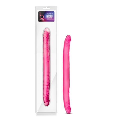 Dildo Doble B Yours de 16 Pulgadas Rosa para Parejas