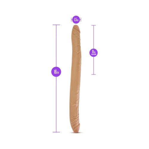 B Yours 16 Inch Double Dildo Tan