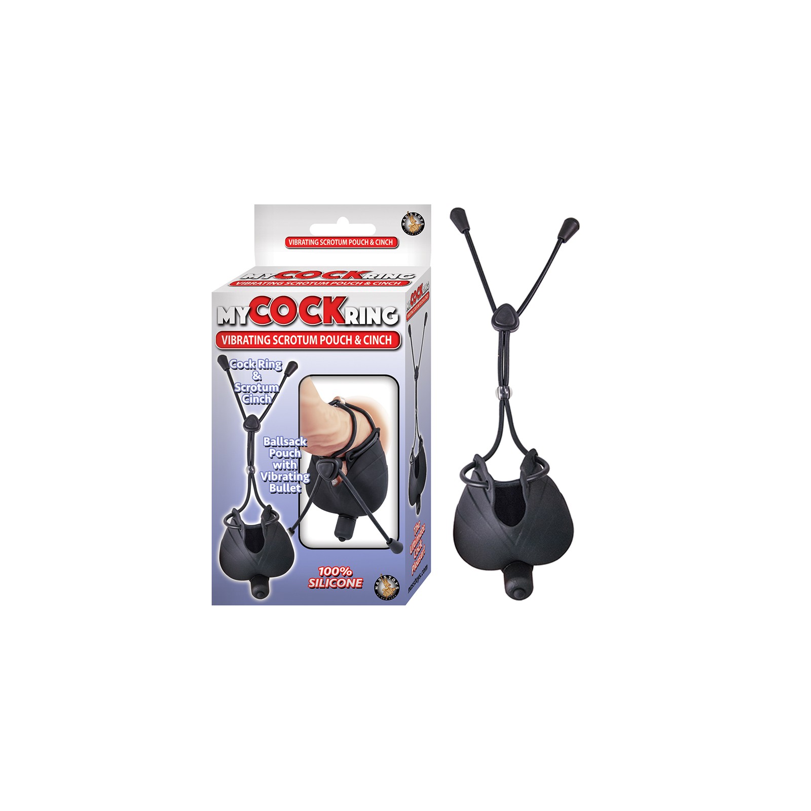 My Cock Ring Vibrating Scrotum Pouch & Cinch