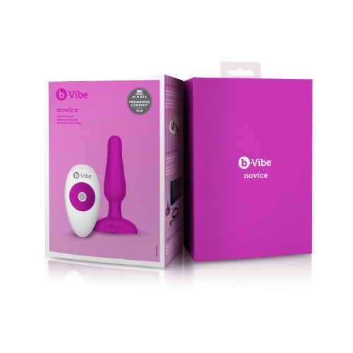 b-Vibe Novice Plug Anal Recargable Fucsia