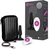 Plug Anal Vibrador Control Remoto Recargable b-Vibe Novice Negro