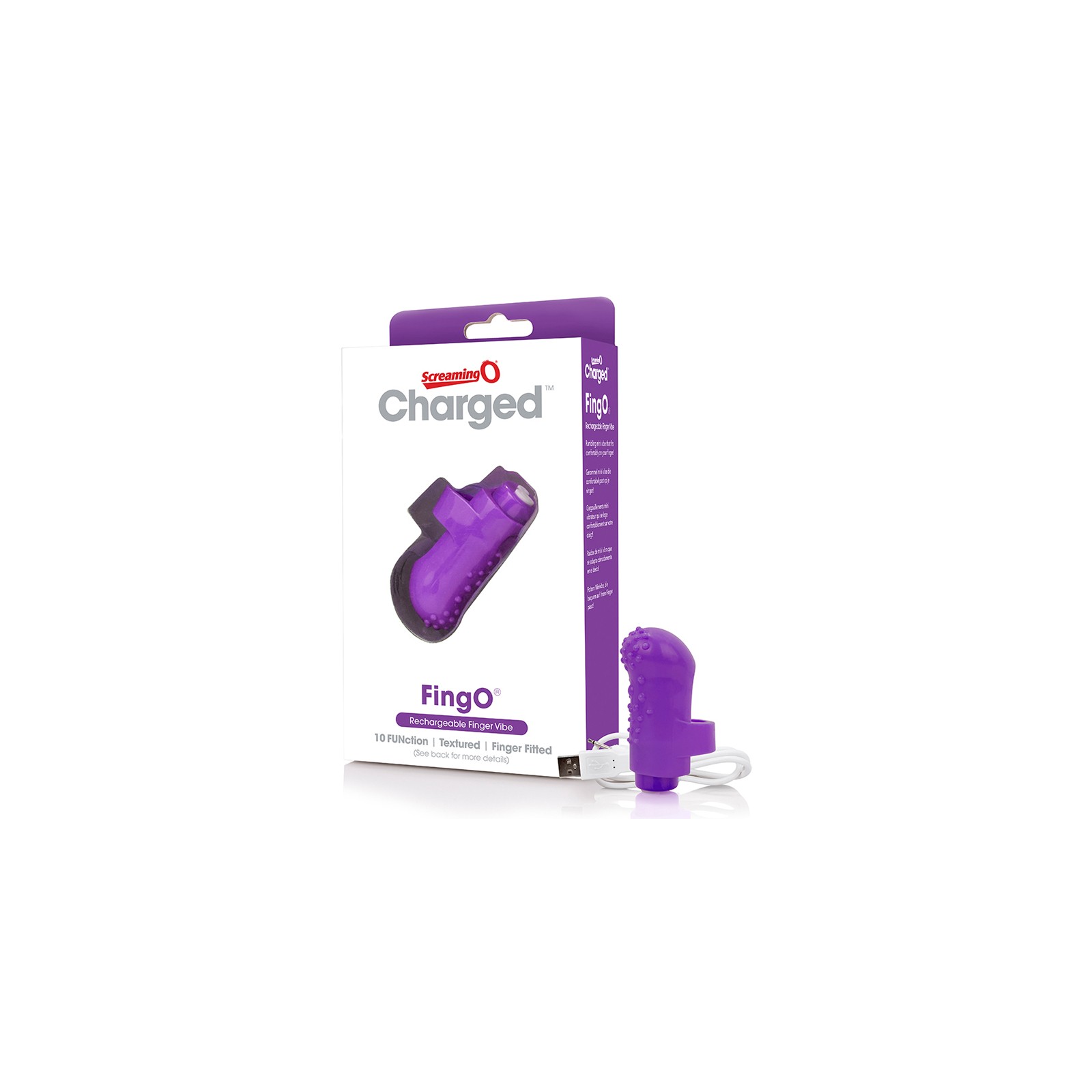 Vibrador Mini Vooom Screaming O Charged FingO - Satisfacción Definitiva para los Dedos