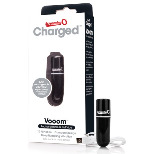 Vibrador Bullet Screaming O Charged Vooom para Placer Específico