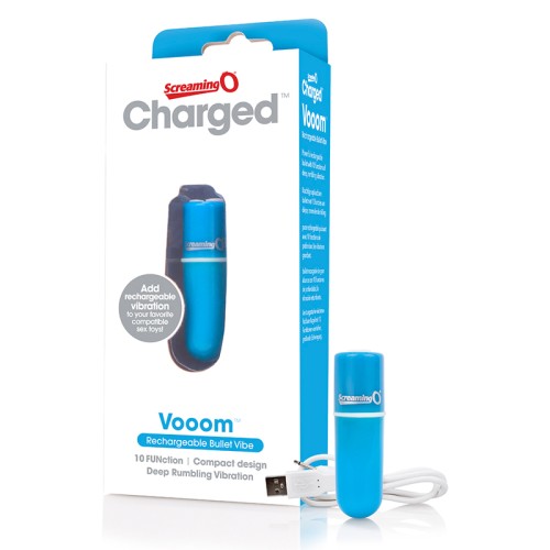 Screaming O Vooom Rechargeable Bullet Vibe Blue