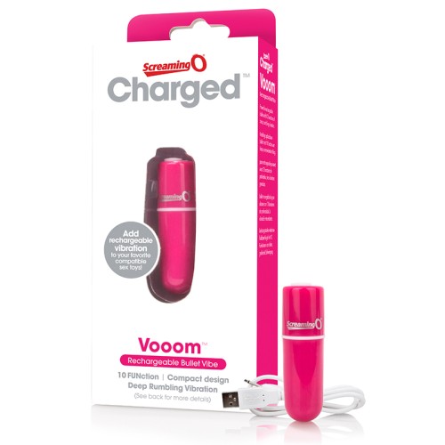 Screaming O Charged Vooom Bullet Vibe Pink - Powerful Pleasure