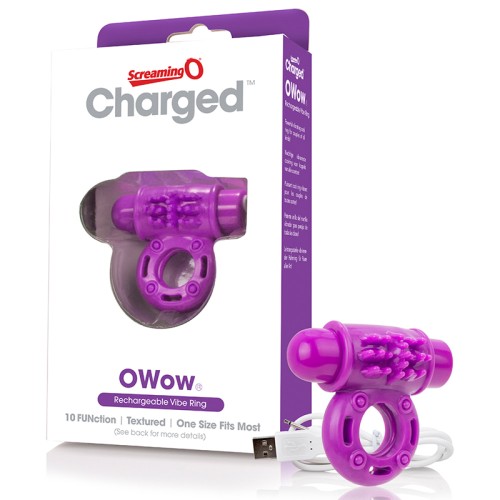 Anillo Vibrador Charged OWow Vooom de Screaming O para un Placer Mejorado