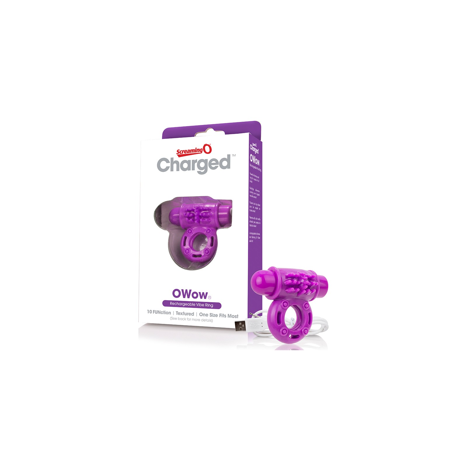 Screaming O Charged OWow Vooom Vibrating Cock Ring for Enhanced Pleasure