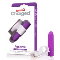 Screaming O Charged Positive Vibe Grape Rechargeable Finger Vibrator