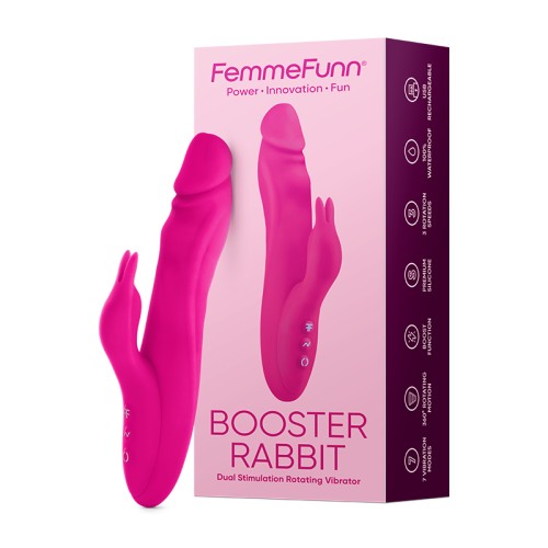 Vibrador Rabbit FemmeFunn Vortex Booster Recargable Rosa