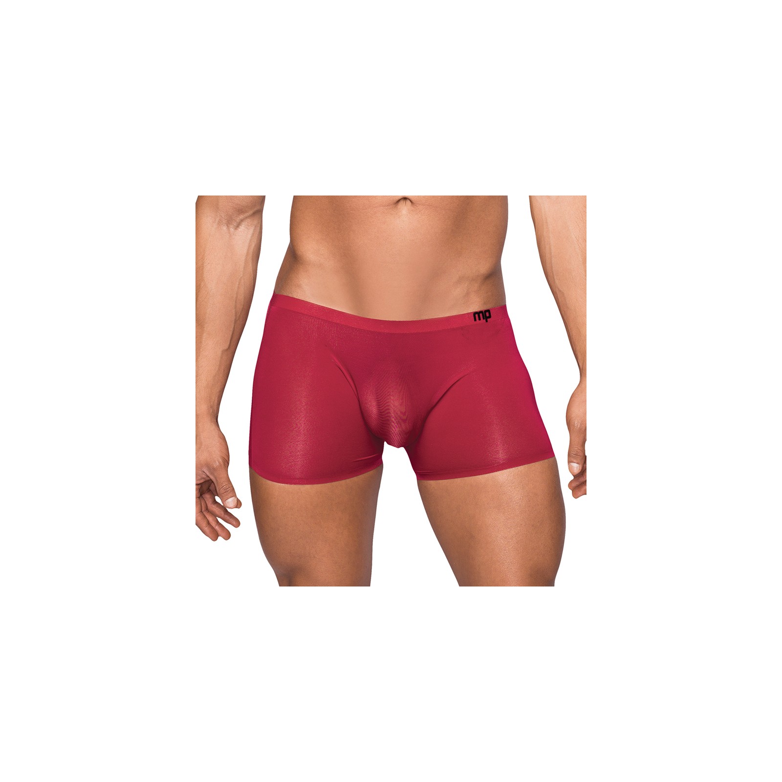 Male Power Seamless Sleek Short Wine Small