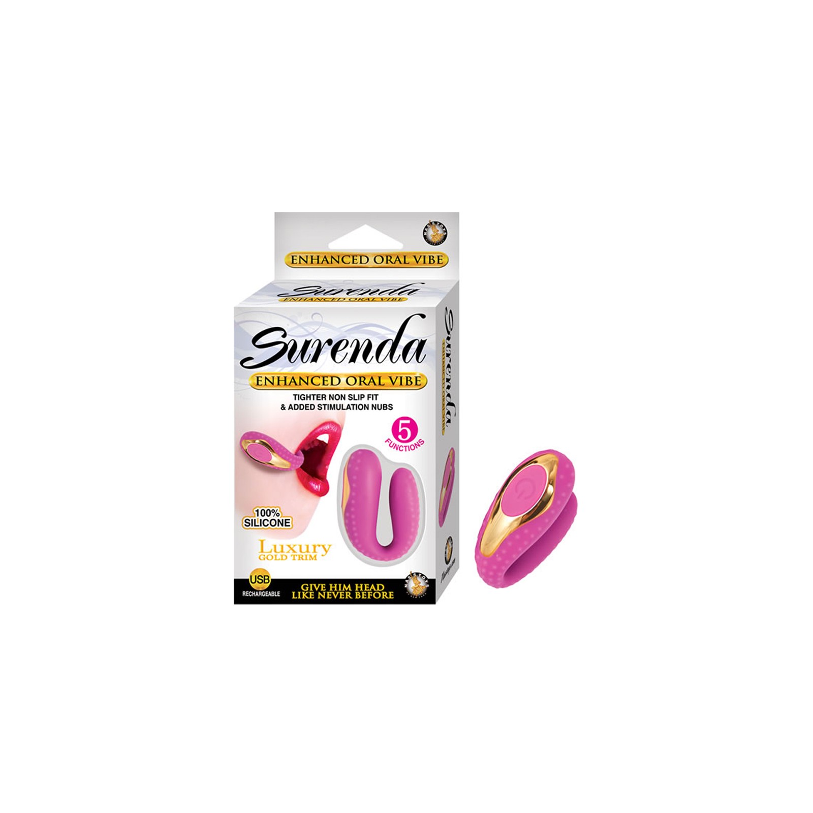 Surenda Oral Vibe 5 Functions Waterproof Pink