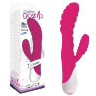 Curve Toys Gossip Diana Waterproof Vibrator - Dual Stimulation