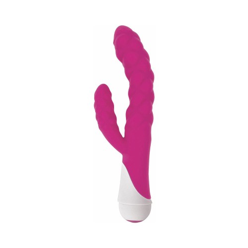 Curve Toys Gossip Ellen Waterproof Silicone Vibrator Magenta for Dynamic Pleasure