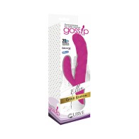 Curve Toys Gossip Ellen Waterproof Silicone Vibrator Magenta for Dynamic Pleasure