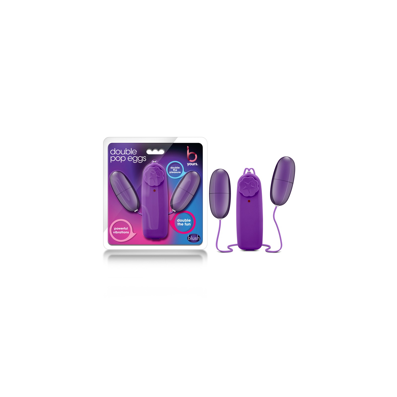 B Yours Double Pop Eggs Vibrator - Remote Controlled