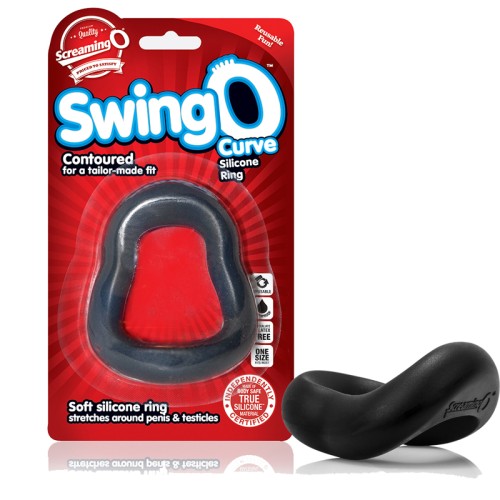 Anillo de Placer Screaming O SwingO Curve Negro