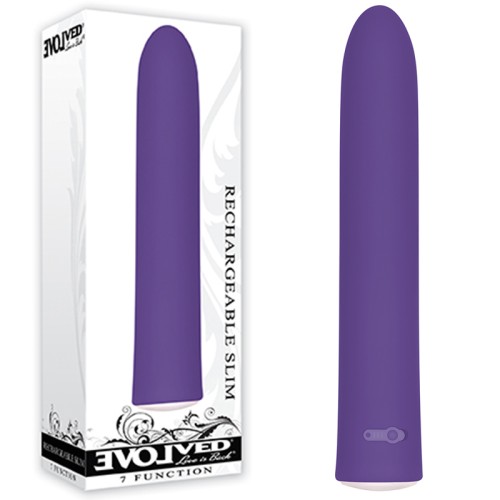 Vibrador Slimline Recargable Evolved Púrpura