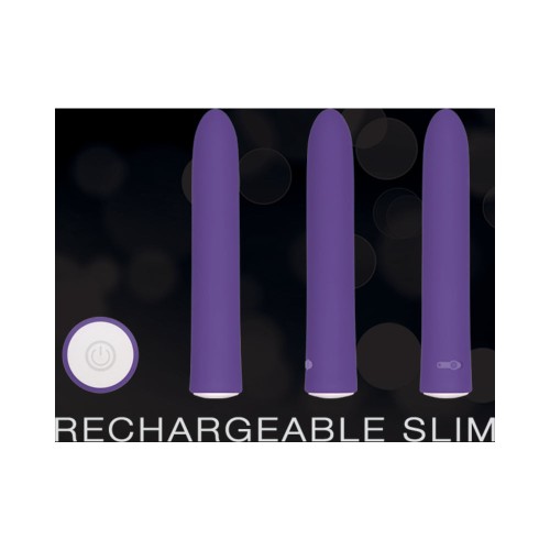 Evolved Rechargeable Slimline Vibrator Purple