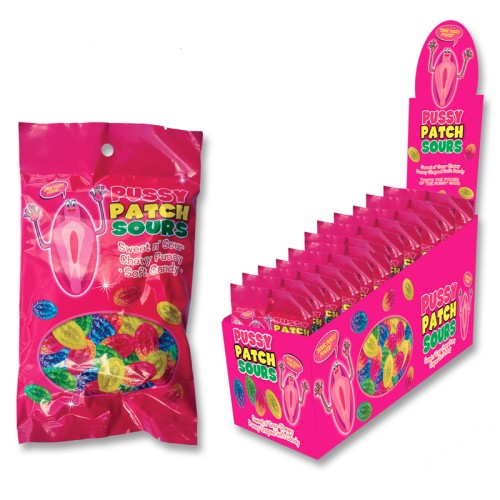 Pussy Patch Sours Edible Candy Display of 12