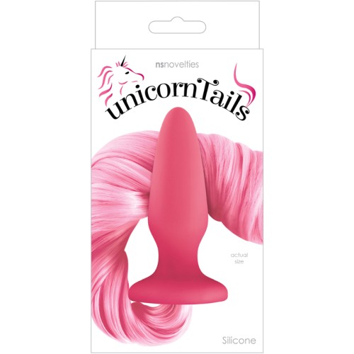 Plug Anal Unicorn Tails Rosa Pastel para Juego Divertido