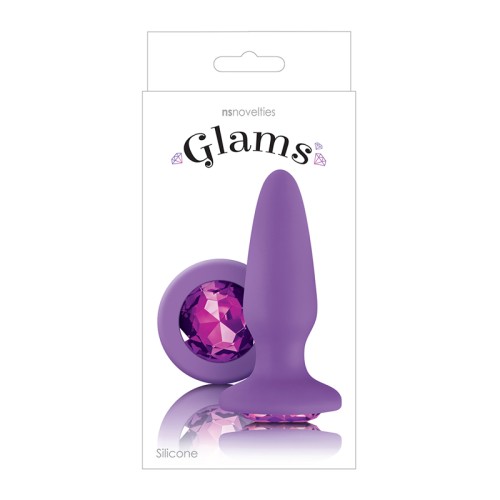 Glams Plug Anal con Gemas Moradas