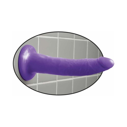 Pipedream Dillio 7 in. Slim Realistic Dildo With Suction Cup Purple